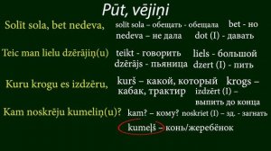 Латышская народная песня "Pūt, vējiņi" ("Вей, ветерок") с разбором текста