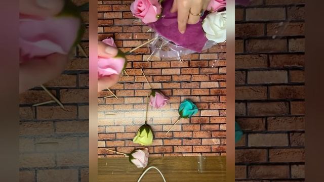 Часть 2. Создание букета из мыльных роз.