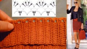 Как я вяжу крючком пояс для юбки