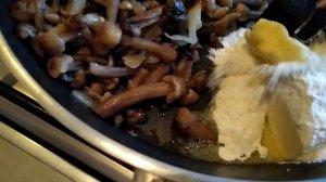 Жульен на сковородке из опят/shorts/экспресс метод...