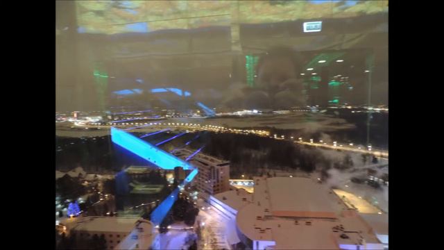 Вечерняя Казань с высоты птичьего полета