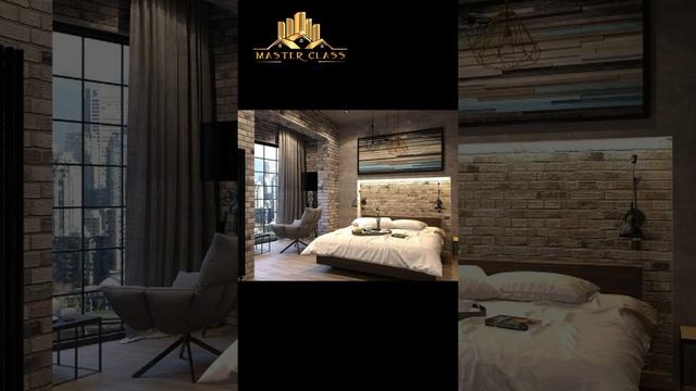 Спальня Лофт #спальня #лофт #bedroomloft #loft #дизайнинтерьера #shorts #shortvideo #shortsyutub