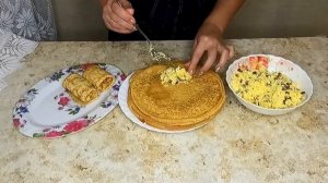 Блины с Творогом и Изюмом. В ДОМАШНЕЙ СМЕТАНЕ.