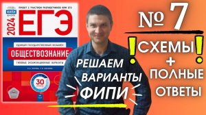 Полный разбор 7 варианта фипи Котова Лискова | ЕГЭ по обществознанию 2024 | Владимир Трегубенко