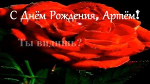 С Днём Рождения, Артём!