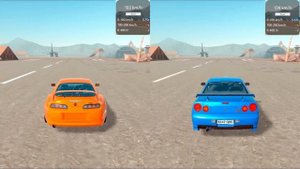 Toyota Supra vs Nissan Skyline GT-R R34 - Drive Zone Online