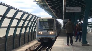 Поезд метро тип русич 81-740 без посадки!