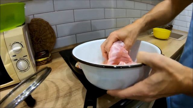 Готовим кролика с гречкой.