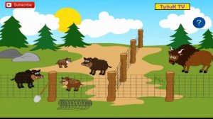 Учим животных в зоопарке Развивающий мультик Trip to the zoo for kids. Путешествие Zoo  für Kinder