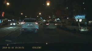 Зеркало заднего вида с видеорегистратором INTEGO VX-415MR - ночная съёмка, основная камера