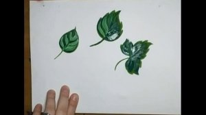 Жостовская роспись листья