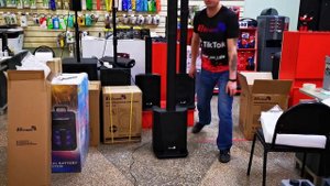 Комплект профи!  звуковая колонна Eltronic STEREO 210 и светомузыка едет в Алапаевск для Кирилла