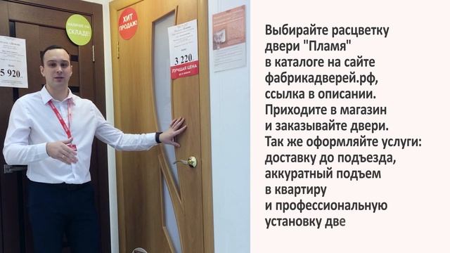 Межкомнатные двери от эксперта Фабрики дверей: модель Пламя (Триумф) и дверца для питомцев Барсик
