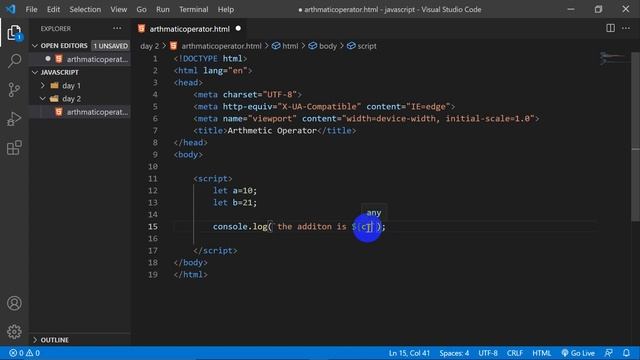 arthmatic Operators javascript in nepali language