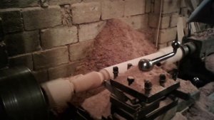 Изготовление балясин на токарном станке по металлу (модель 1А625)