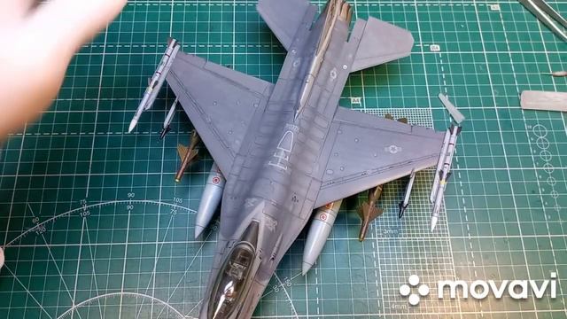 Востанавливаю ПВД на F-16, немного о Douglas A-1 Skyraider. 1/48 Tamiya. смотреть онлайн