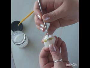 Чашелистик для цветков жасмина из холодного фарфора
