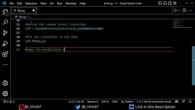A Simple Python Program to Implement Random Forest Classifier | Machine Learning For Beginners