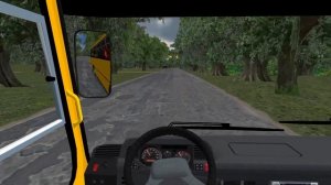 Эсхар - Чугуев пригородный маршрут на автобусе Богдан А092 Omsi 2