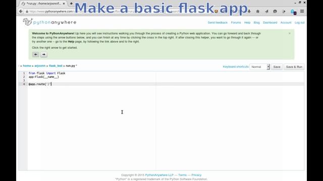 Flask 0.10 on pythonanywhere.com смотреть онлайн