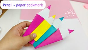 Как сделать закладку - карандаш / Простая бумажная закладка