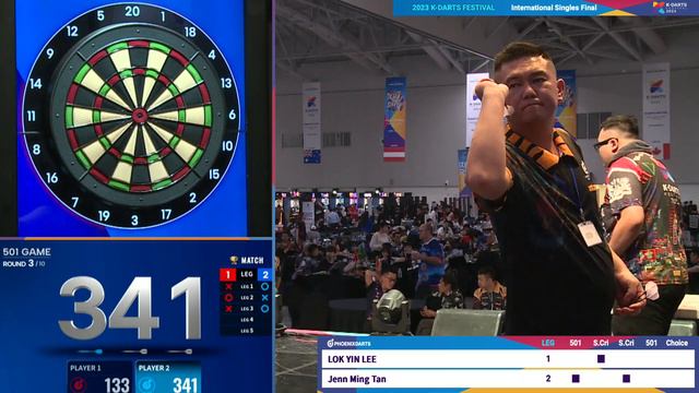 2023 K-DARTS FESTIVAL International Singles Final LOK YIN LEE vs Jenn Ming Tan смотреть онлайн
