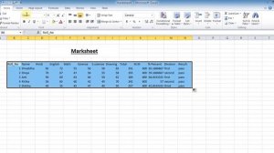 MS Excel Tutorials I Marksheet and Salary Chart 08