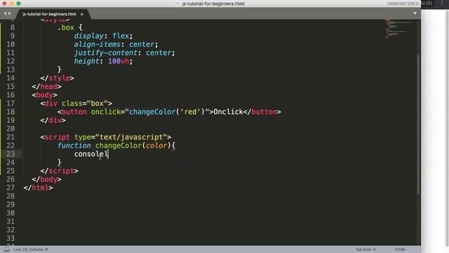 How to onclick function in javascript from scratch | JavaScript Tutorial