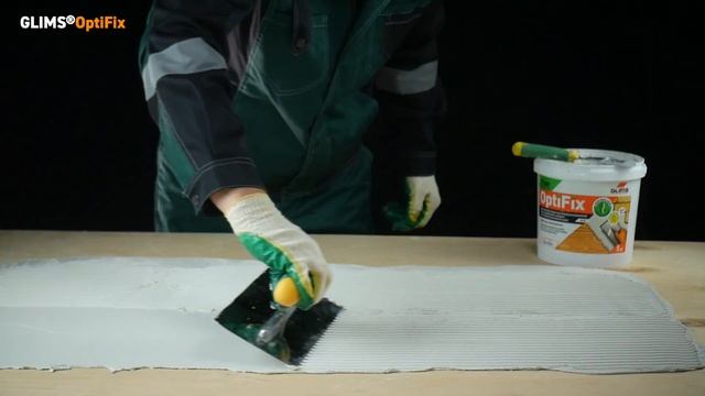 Плиточный клей GLIMS OptiFix - суперэластичный, готовый к применению. смотреть онлайн