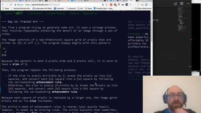 Joel Grus - Advent of Livecoding - 2017 Day 21 смотреть онлайн