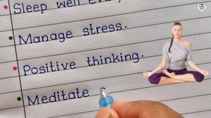 Healthy Habits That Will Change Your Life | Healthy Habits | Good Habits | English Writing |