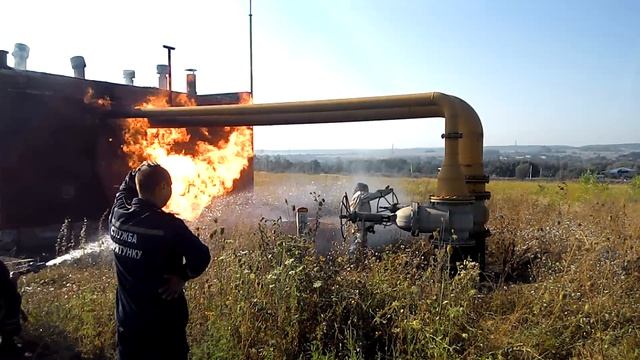 Возгорание ГРП после прямого попадания артснаряда