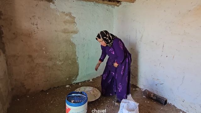 Creative arrangement of nomadic house: wall plastering #plerd смотреть онлайн