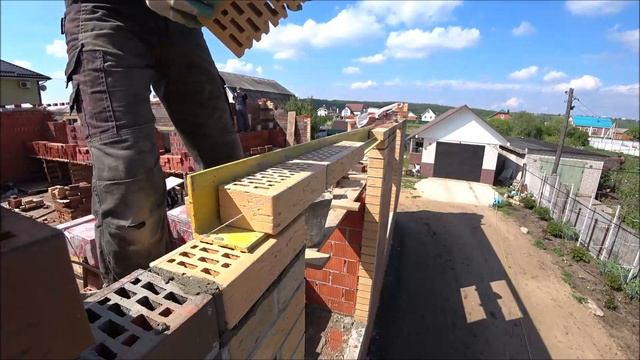 оформление и перекрытие оконного проёма кирпичём. смотреть онлайн