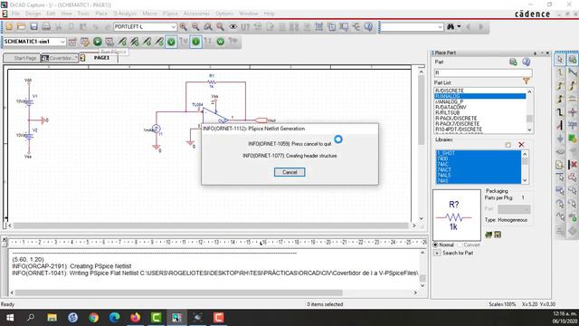 Simulación de un Convertidor de Corriente a Voltaje en Orcad y Proteus