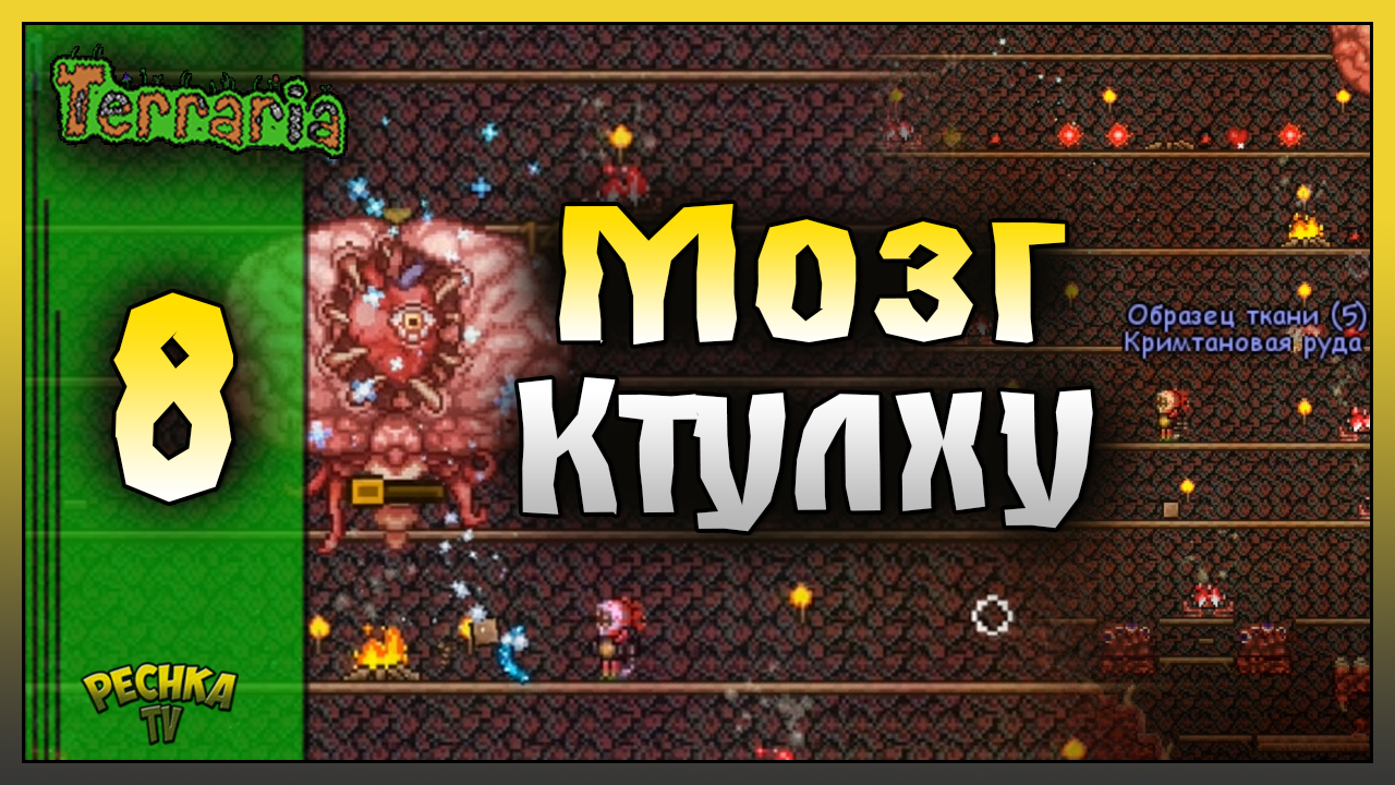 КАК ПРИЗВАТЬ И ПОБЕДИТЬ МОЗГ КТУЛХУ! ВЫЖИВАНИЕ ЧАСТЬ 8! Terraria