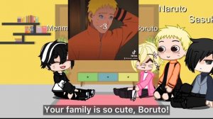 Original Au and SasuNaru Au react to each other (+Boruto & Menma) This took forever ??