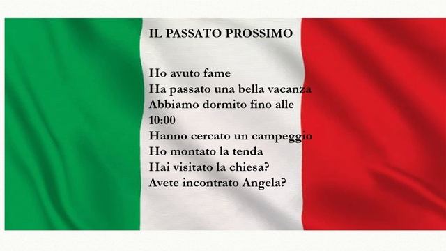 Итальянский с нуля десятый урок (Il passato prossimo, la prima lezione)