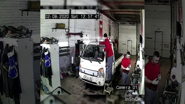 Замена ветрового стекла на Hyundai Porter 2 смотреть онлайн