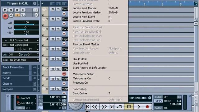 Cubase SX 2.2. Назначение и структура транспортной панели смотреть онлайн