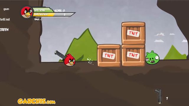 Angry Weirds Level 1-3 Walkthrough смотреть онлайн