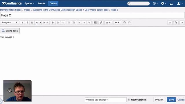 Sibling Tabs User Macro for Atlassian Confluence