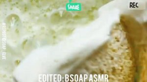 Soaked soap / mushy soap / мягкое мыло / пропитанное мыло صابون منقوع / صابون طري  : asmr video 💕