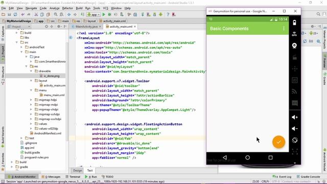 #4.6 Android Coordinator Layout | Basic Components. Android Material Design смотреть онлайн