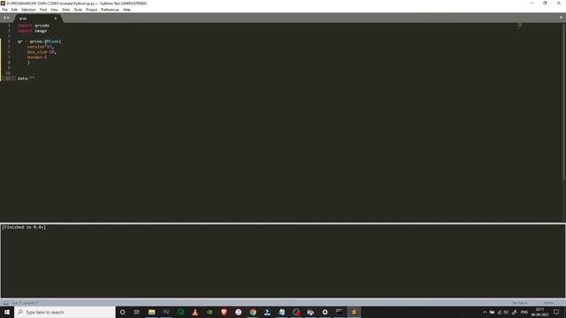QRCODE GENERATOR PROGRAM USING PYTHON | Basic Project using Python #qrcode  #python #pythonbasics