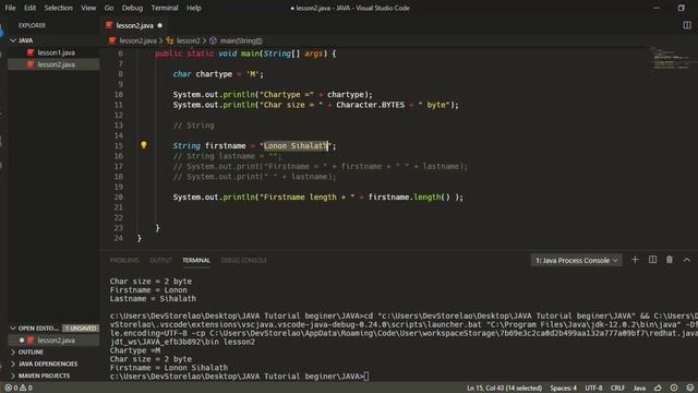 ສອນ JAVA ພື້ນຖານ Java Variables and Data types (Java basic for beginner) Ep4. смотреть онлайн