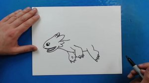 How to Draw TOOTHLESS