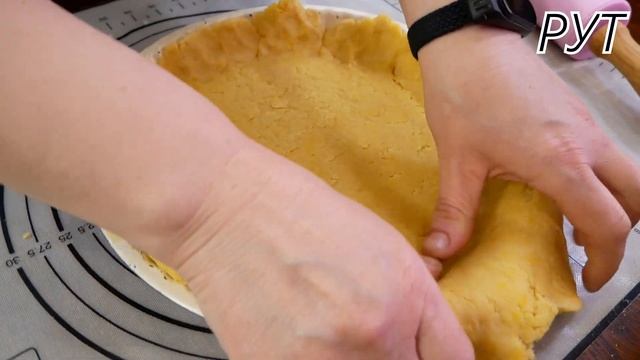 Открытый Ягодный Песочный Пирог со Сметанной Заливкой! Пирог с вишней/смородиной в сметанной заливк смотреть онлайн