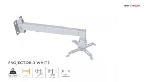 Настенный кронштейн для проекторов ARM MEDIA PROJECTOR-3 WHITE