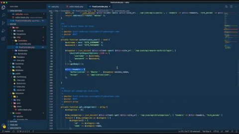 Laravel and WordPress API - Project Demo